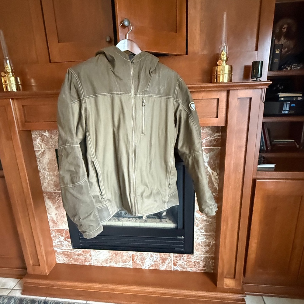 KÜHL Men’s XL Lined Hooded Canvas Jacket, THE LAW™ FLEECE LINED HOODY